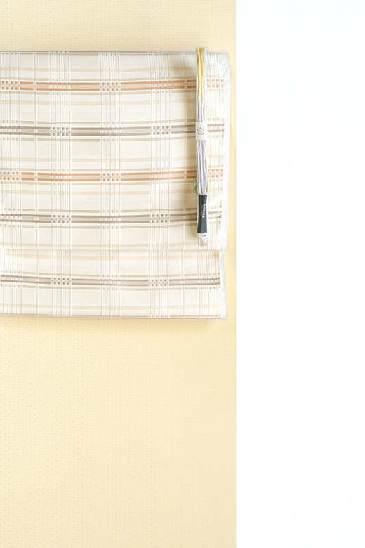 ☆紋意匠 菱煌彩模様(色無地)：light brown