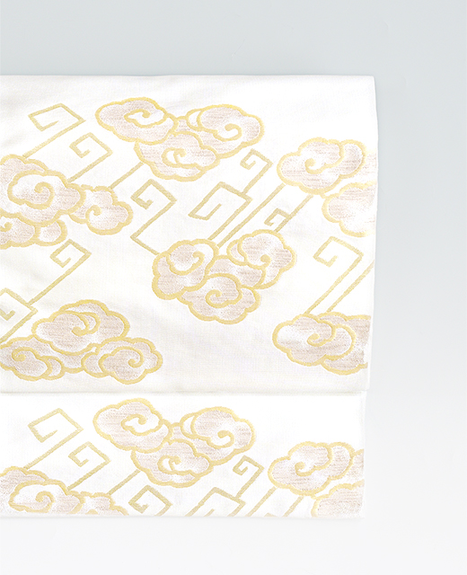 洛風林：九寸名古屋帯『雷文』