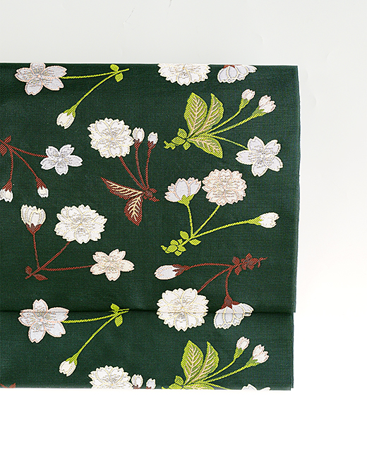 洛風林：九寸名古屋帯『桜尽くし』