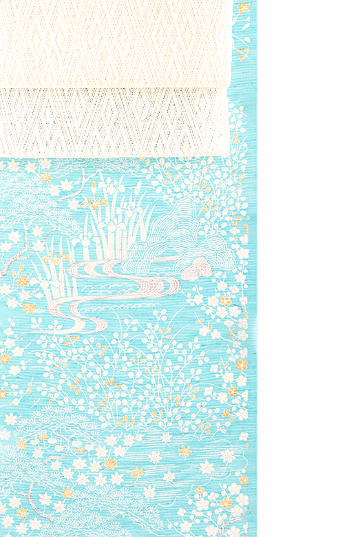 染繍舗 多ち花：紬絽 付下小紋 茶屋辻模様