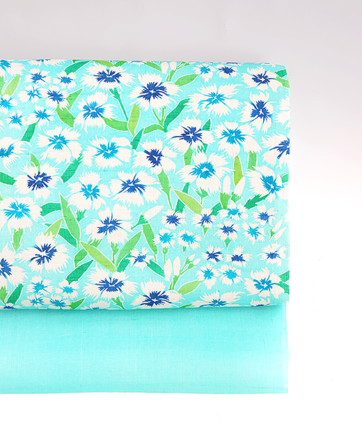 澤田麻衣子 制作：夏 型絵染め帯『なでしこ』