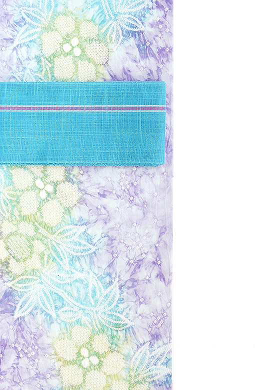 ☆絞り浴衣/有松絞り： フロスト・フローラ